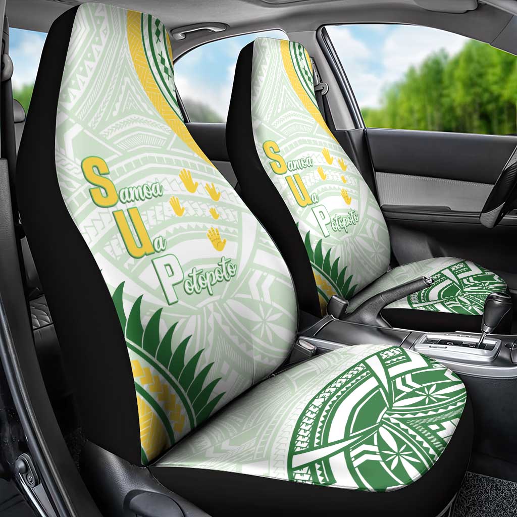 Samoa Ua Potopoto Car Seat Cover SUP Est 2025 Samoan Pattern - Polynesian Pride