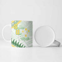 Personalised Samoa Ua Potopoto Ceramic Mug SUP Est 2025 Samoan Pattern LT14 - Polynesian Pride