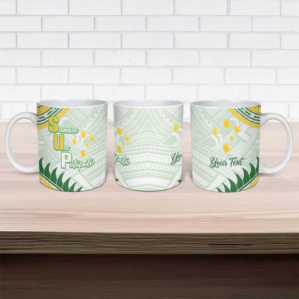 Personalised Samoa Ua Potopoto Ceramic Mug SUP Est 2025 Samoan Pattern LT14 - Polynesian Pride