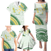 Personalised Samoa Ua Potopoto Family Matching Puletasi and Hawaiian Shirt SUP Est 2025 Samoan Pattern - Polynesian Pride