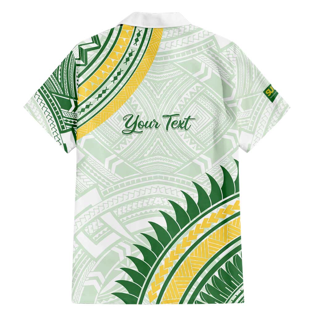 Personalised Samoa Ua Potopoto Family Matching Puletasi and Hawaiian Shirt SUP Est 2025 Samoan Pattern - Polynesian Pride