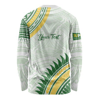 Personalised Samoa Ua Potopoto Long Sleeve Shirt SUP Est 2025 Samoan Pattern LT14 - Polynesian Pride