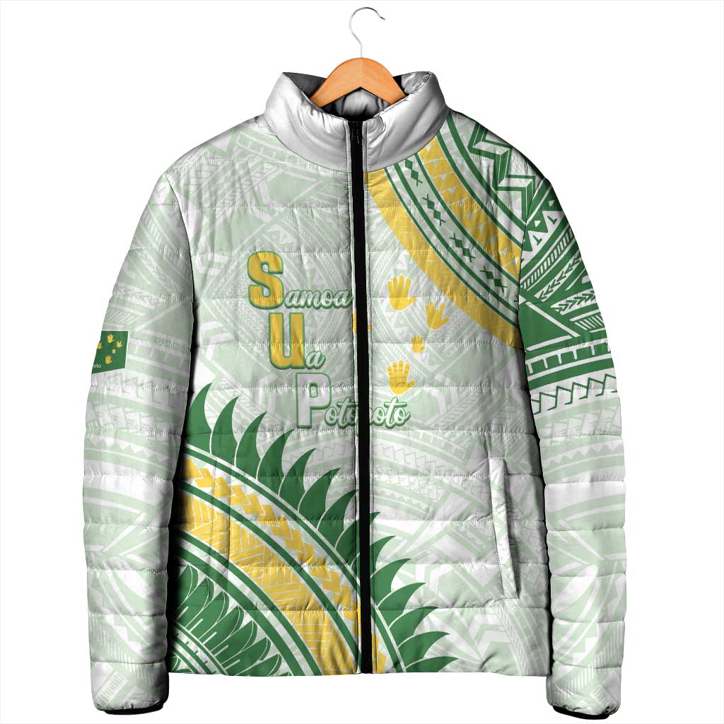 Personalised Samoa Ua Potopoto Padded Jacket SUP Est 2025 Samoan Pattern - Polynesian Pride
