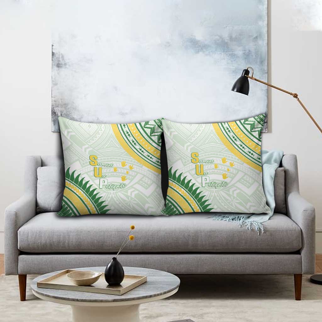 Samoa Ua Potopoto Pillow Cover SUP Est 2025 Samoan Pattern - Polynesian Pride