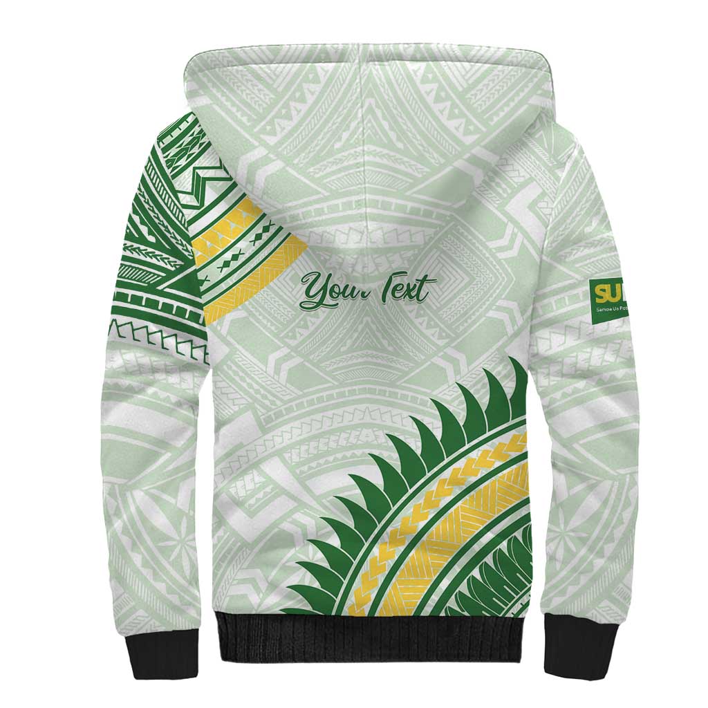Personalised Samoa Ua Potopoto Sherpa Hoodie SUP Est 2025 Samoan Pattern LT14 - Polynesian Pride
