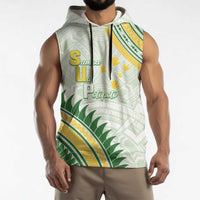 Personalised Samoa Ua Potopoto Sleeveless Hoodie SUP Est 2025 Samoan Pattern LT14 - Polynesian Pride