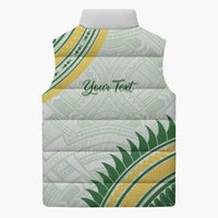 Personalised Samoa Ua Potopoto Sleeveless Puffer Jacket SUP Est 2025 Samoan Pattern LT14 - Polynesian Pride