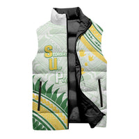 Personalised Samoa Ua Potopoto Sleeveless Puffer Jacket SUP Est 2025 Samoan Pattern LT14 - Polynesian Pride