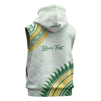 Personalised Samoa Ua Potopoto Sleeveless Zip Hoodie SUP Est 2025 Samoan Pattern - Polynesian Pride