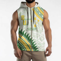 Personalised Samoa Ua Potopoto Sleeveless Zip Hoodie SUP Est 2025 Samoan Pattern - Polynesian Pride