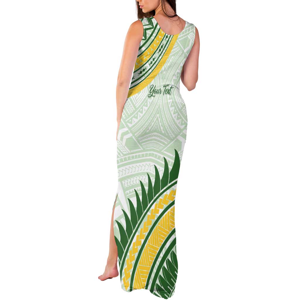 Personalised Samoa Ua Potopoto Tank Maxi Dress SUP Est 2025 Samoan Pattern - Polynesian Pride