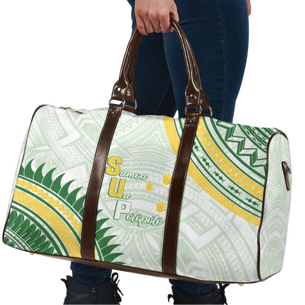 Samoa Ua Potopoto Travel Bag SUP Est 2025 Samoan Pattern - Polynesian Pride
