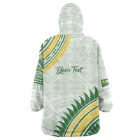 Personalised Samoa Ua Potopoto Wearable Blanket Hoodie SUP Est 2025 Samoan Pattern LT14 - Polynesian Pride