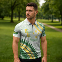 Personalised Samoa Ua Potopoto Zipper Polo Shirt SUP Est 2025 Samoan Pattern LT14 - Polynesian Pride
