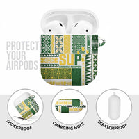 Samoa Uniting Party AirPods Case SUP Est 2025 Siapo Pattern LT14 - Polynesian Pride