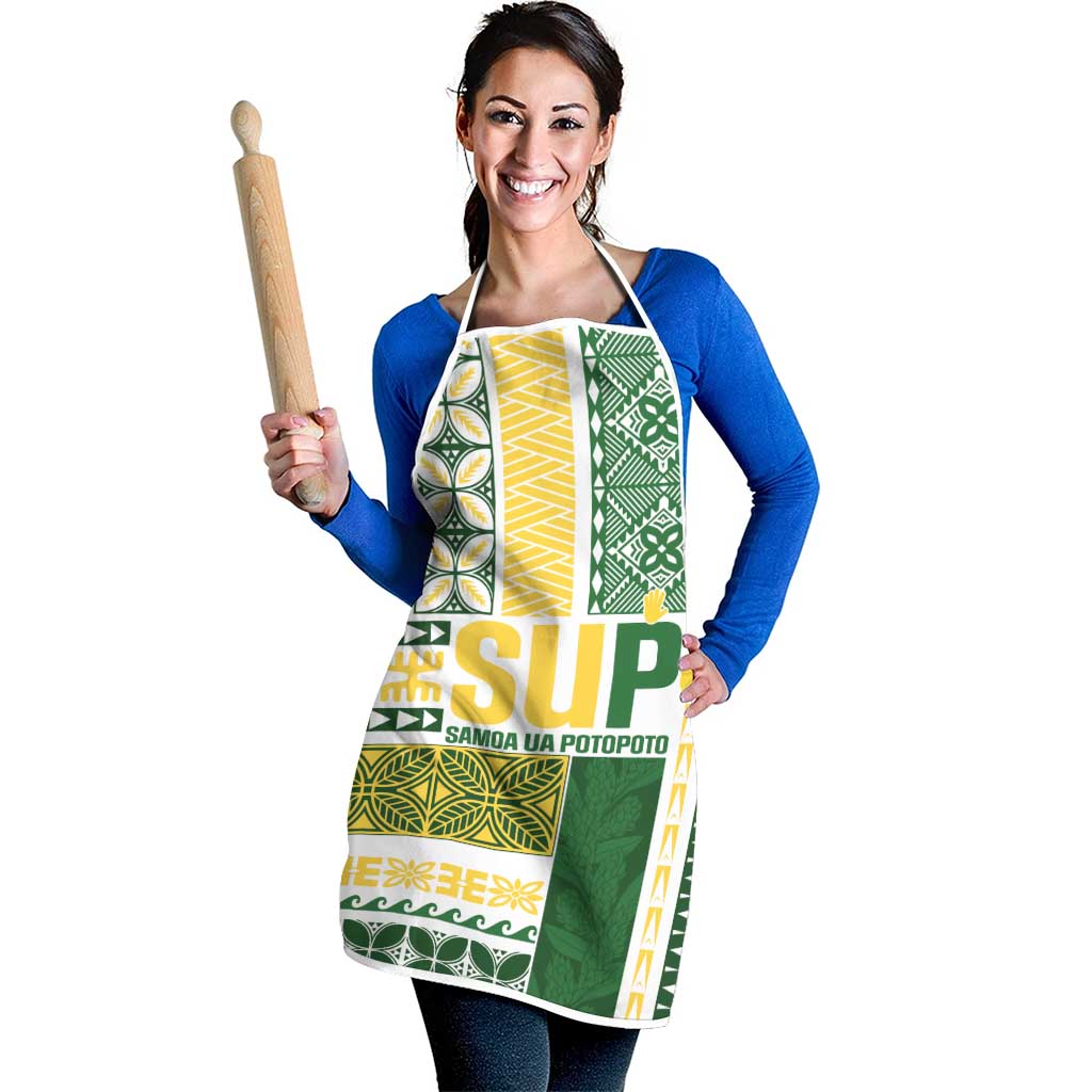 Samoa Uniting Party Apron SUP Est 2025 Siapo Pattern LT14 - Polynesian Pride