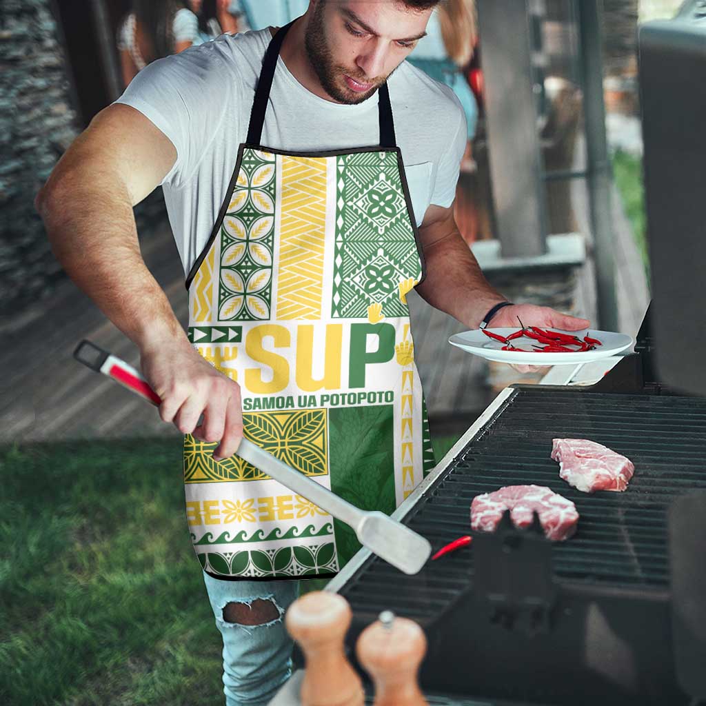 Samoa Uniting Party Apron SUP Est 2025 Siapo Pattern LT14 - Polynesian Pride