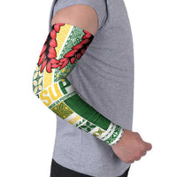 Samoa Uniting Party Arm Sleeves SUP Est 2025 Siapo Pattern - Polynesian Pride