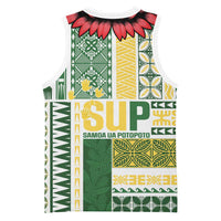 Samoa Uniting Party Basketball Jersey SUP Est 2025 Siapo Pattern LT14 - Polynesian Pride