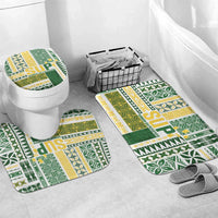Samoa Uniting Party Bathroom Set SUP Est 2025 Siapo Pattern - Polynesian Pride