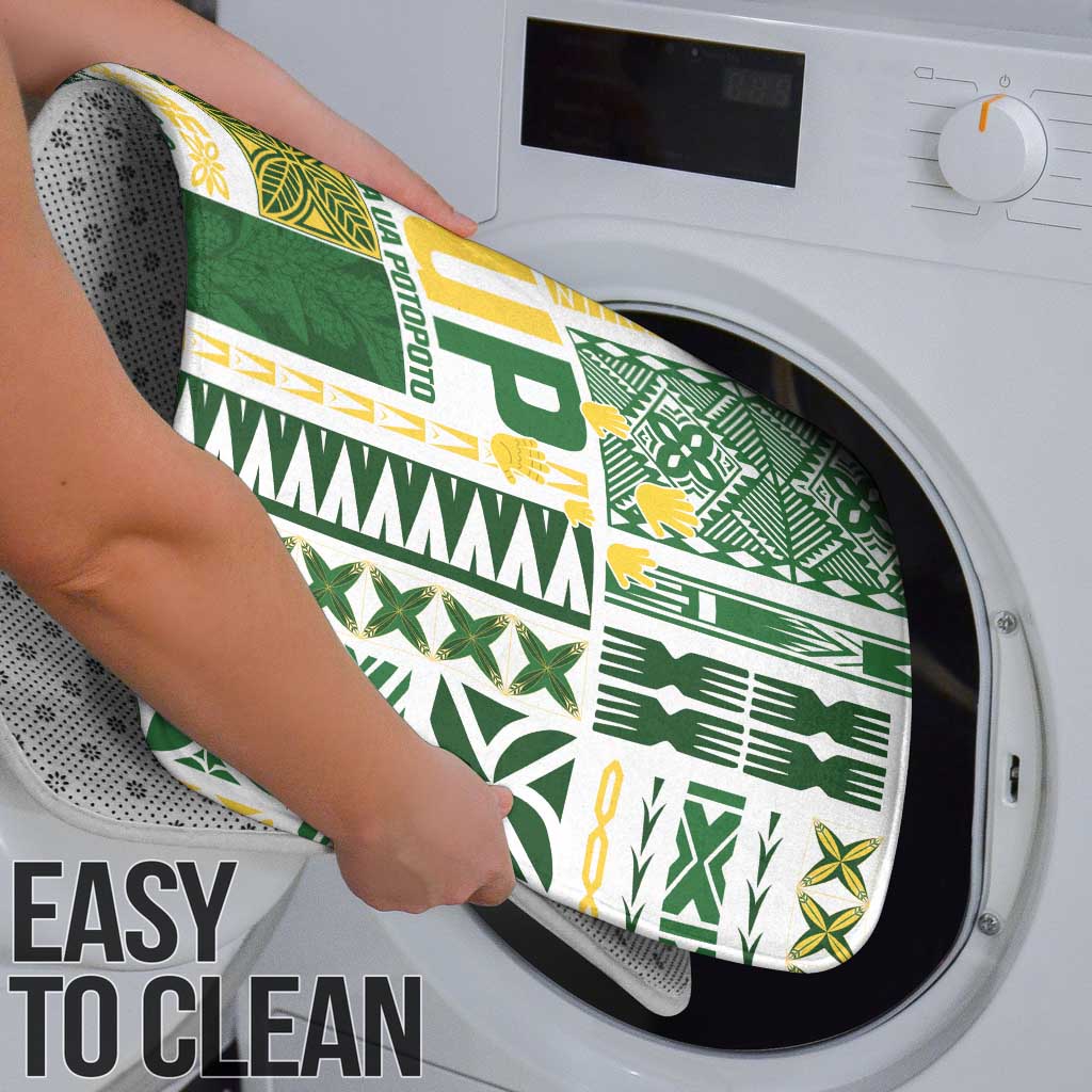 Samoa Uniting Party Bathroom Set SUP Est 2025 Siapo Pattern - Polynesian Pride