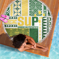 Samoa Uniting Party Beach Blanket SUP Est 2025 Siapo Pattern LT14 - Polynesian Pride