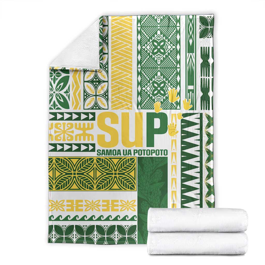 Samoa Uniting Party Blanket SUP Est 2025 Siapo Pattern - Polynesian Pride