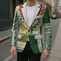 Samoa Uniting Party Blazer SUP Est 2025 Siapo Pattern LT14 - Polynesian Pride