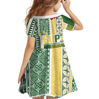 Samoa Uniting Party Family Matching Mermaid Dress and Hawaiian Shirt SUP Est 2025 Siapo Pattern - Polynesian Pride