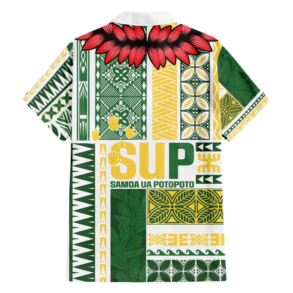 Samoa Uniting Party Family Matching Summer Maxi Dress and Hawaiian Shirt SUP Est 2025 Siapo Pattern - Polynesian Pride