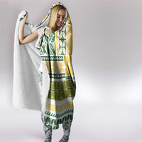 Samoa Uniting Party Hooded Blanket SUP Est 2025 Siapo Pattern - Polynesian Pride
