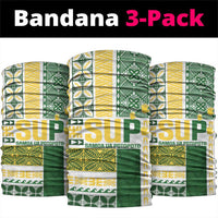 Samoa Uniting Party Neck Gaiter SUP Est 2025 Siapo Pattern - Polynesian Pride