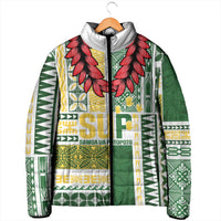 Samoa Uniting Party Padded Jacket SUP Est 2025 Siapo Pattern LT14 - Polynesian Pride