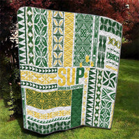 Samoa Uniting Party Quilt SUP Est 2025 Siapo Pattern - Polynesian Pride