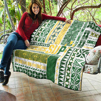 Samoa Uniting Party Quilt SUP Est 2025 Siapo Pattern - Polynesian Pride