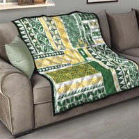 Samoa Uniting Party Quilt SUP Est 2025 Siapo Pattern - Polynesian Pride