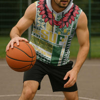 Samoa Uniting Party Sleeveless Hoodie SUP Est 2025 Siapo Pattern LT14 - Polynesian Pride
