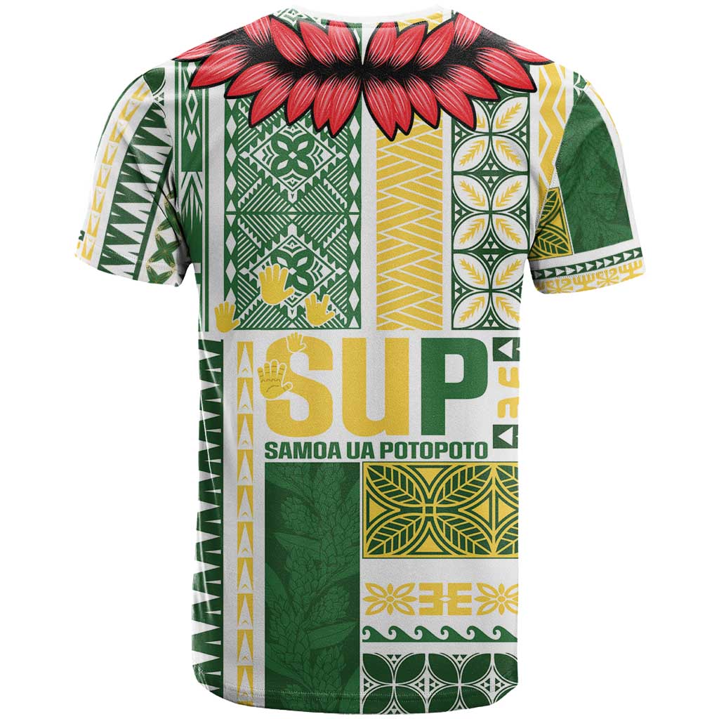 Samoa Uniting Party T Shirt SUP Est 2025 Siapo Pattern - Polynesian Pride