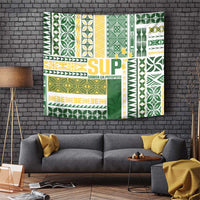 Samoa Uniting Party Tapestry SUP Est 2025 Siapo Pattern - Polynesian Pride