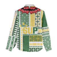 Samoa Uniting Party Women Casual Shirt SUP Est 2025 Siapo Pattern - Polynesian Pride