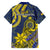 Niue Peniamina Gospel Day Family Matching Off Shoulder Long Sleeve Dress and Hawaiian Shirt Unique Niean Hiapo LT14 - Polynesian Pride