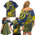 Niue Peniamina Gospel Day Family Matching Off Shoulder Short Dress and Hawaiian Shirt Unique Niean Hiapo LT14 - Polynesian Pride