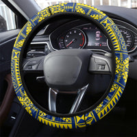 Niue Peniamina Gospel Day Steering Wheel Cover Unique Niean Hiapo LT14 - Polynesian Pride