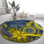 Personalised Niue Peniamina Gospel Day Round Carpet Unique Niean Hiapo LT14 - Polynesian Pride