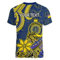 Personalised Niue Peniamina Gospel Day Women V Neck T Shirt Unique Niean Hiapo LT14 - Polynesian Pride