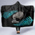 New Zealand Silver Fern Rugby Hooded Blanket Pacific 2023 Kia Haka Kiwis With Maori Ta Moko LT14 - Polynesian Pride