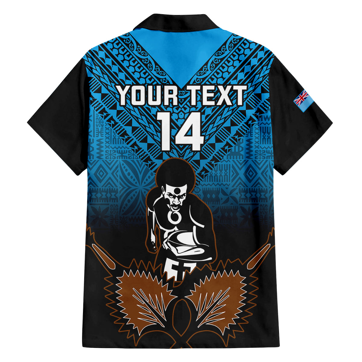 Custom Fiji Tapa Rugby Family Matching Off Shoulder Maxi Dress and Hawaiian Shirt Pacific 2023 Go Fijian Bati LT14 - Polynesian Pride