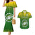 Custom Cook Islands Rugby Couples Matching Mermaid Dress and Hawaiian Shirt Pacific 2023 Go The Kukis LT14 Green - Polynesian Pride