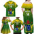 Custom Cook Islands Rugby Family Matching Off Shoulder Maxi Dress and Hawaiian Shirt Pacific 2023 Go The Kukis LT14 - Polynesian Pride