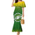 Custom Cook Islands Rugby Mermaid Dress Pacific 2023 Go The Kukis LT14 Women Green - Polynesian Pride